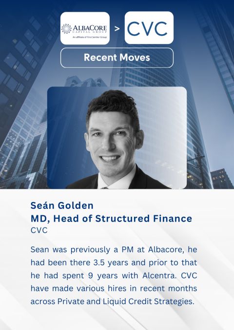 Seán Golden, MD, Head of Structured Finance, Albacore to CVC